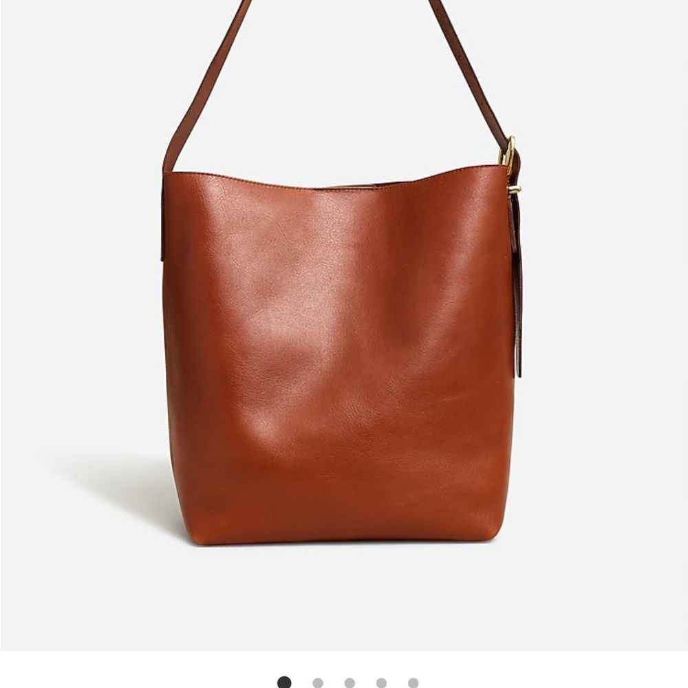 Elegant Brown Leather Tote Bag